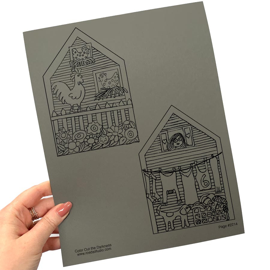 Color Out the Darkness - Individual Coloring Pages