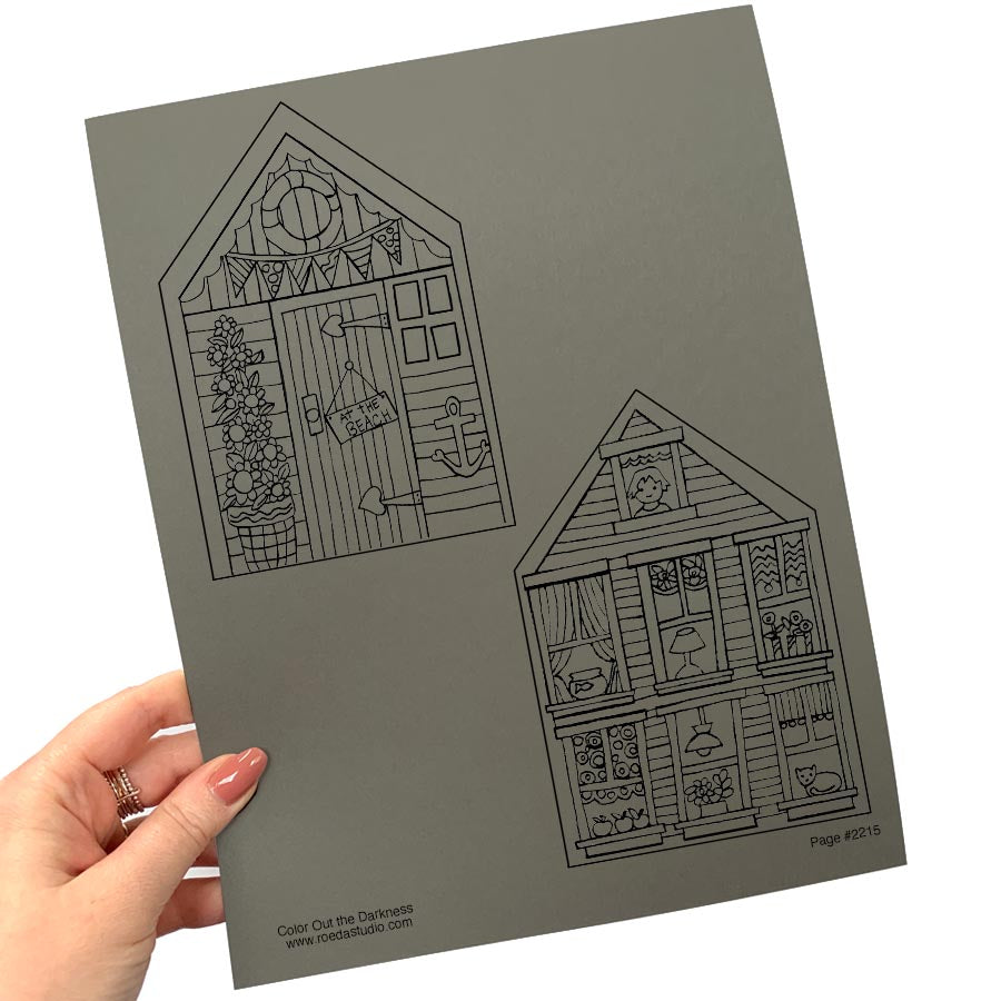 Color Out the Darkness - Coloring Pages *DIGITAL DOWNLOAD*