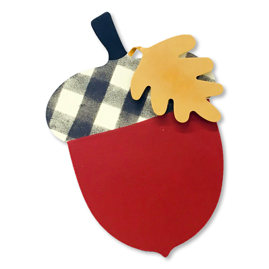 Eichel mit Blatt-Magnet-Art-Pop