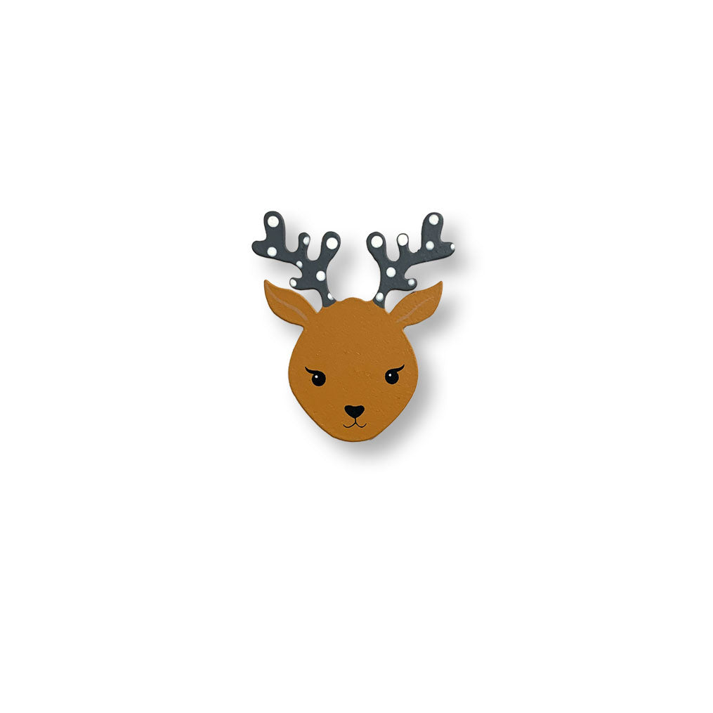 Reindeer Face Magnet, mini