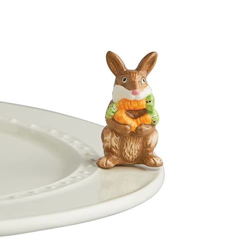 Funny Bunny - Nora Fleming Mini (Brown Easter Bunny)