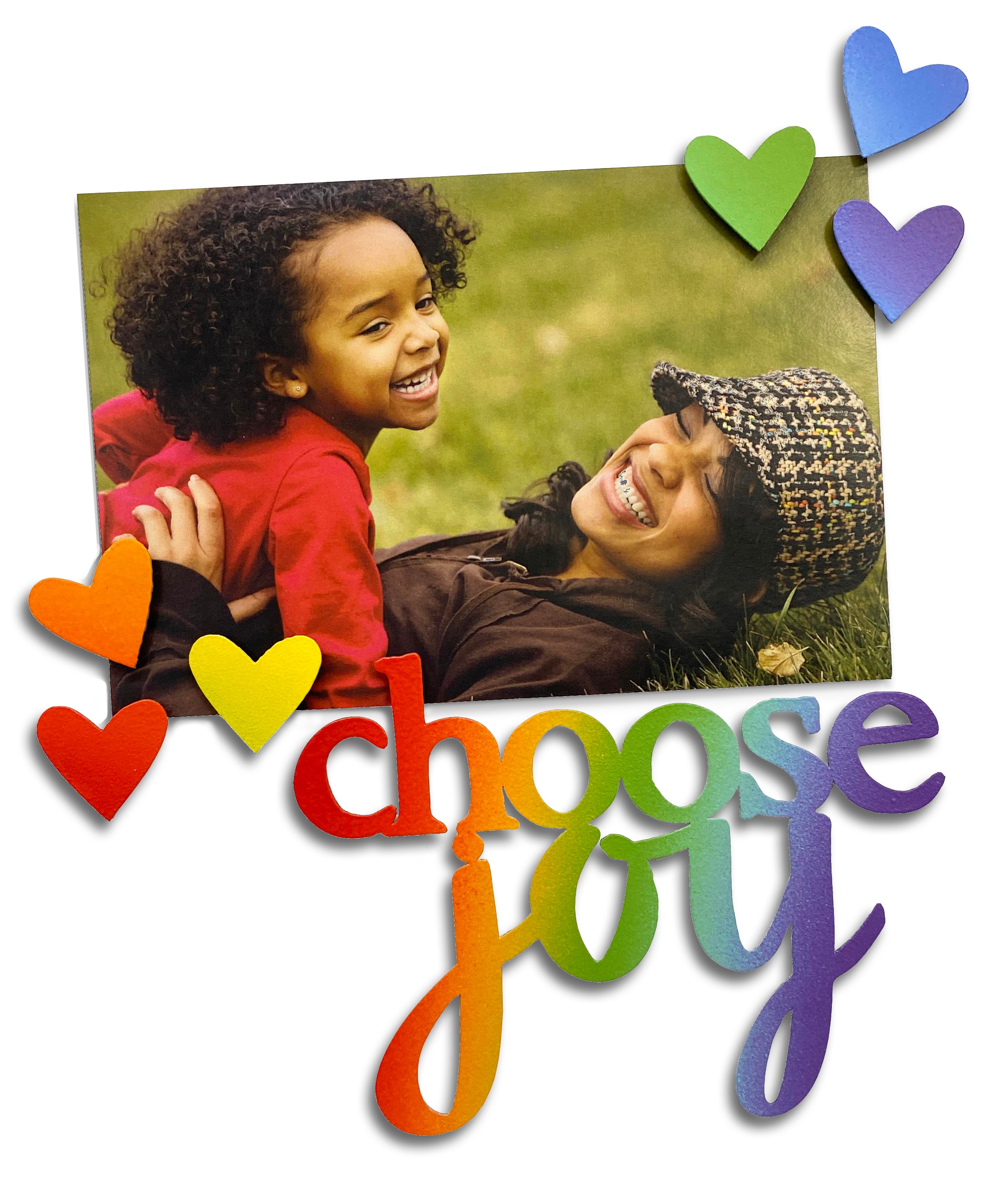 Herzmagnete S/6 Sommerregenbogen