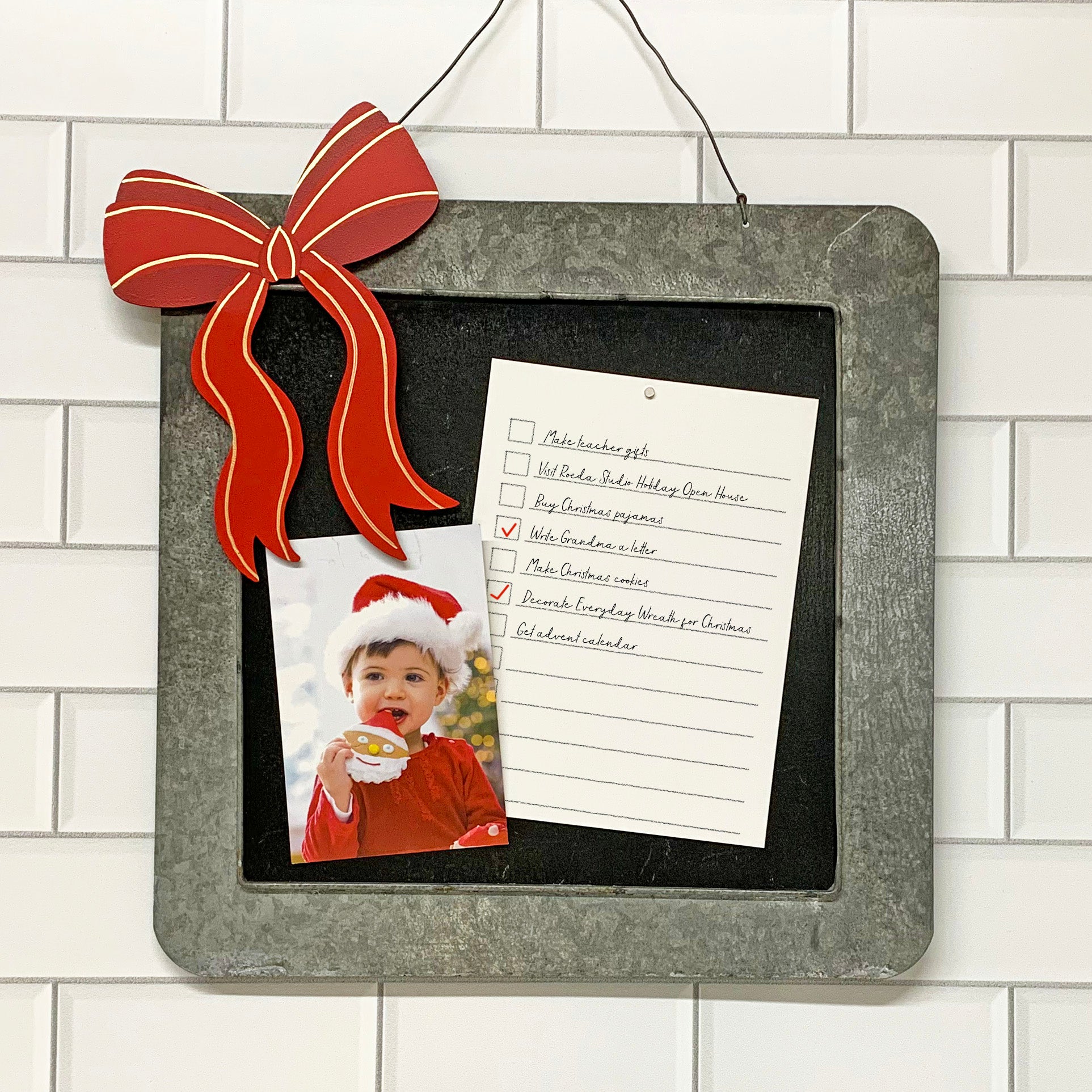 Chalkboard Memo Board - Farmhouse Finish