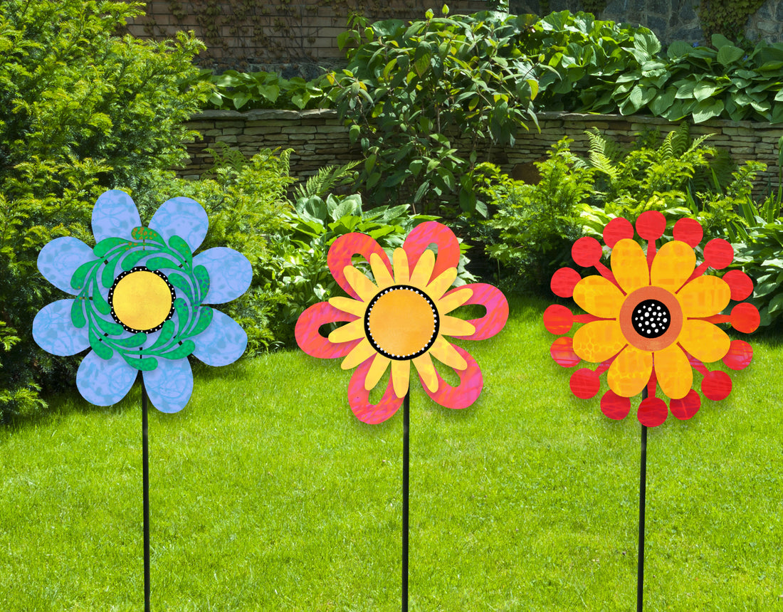 Blumen-Magnet-Art-Pop, dimensionales Blau mit Ranke