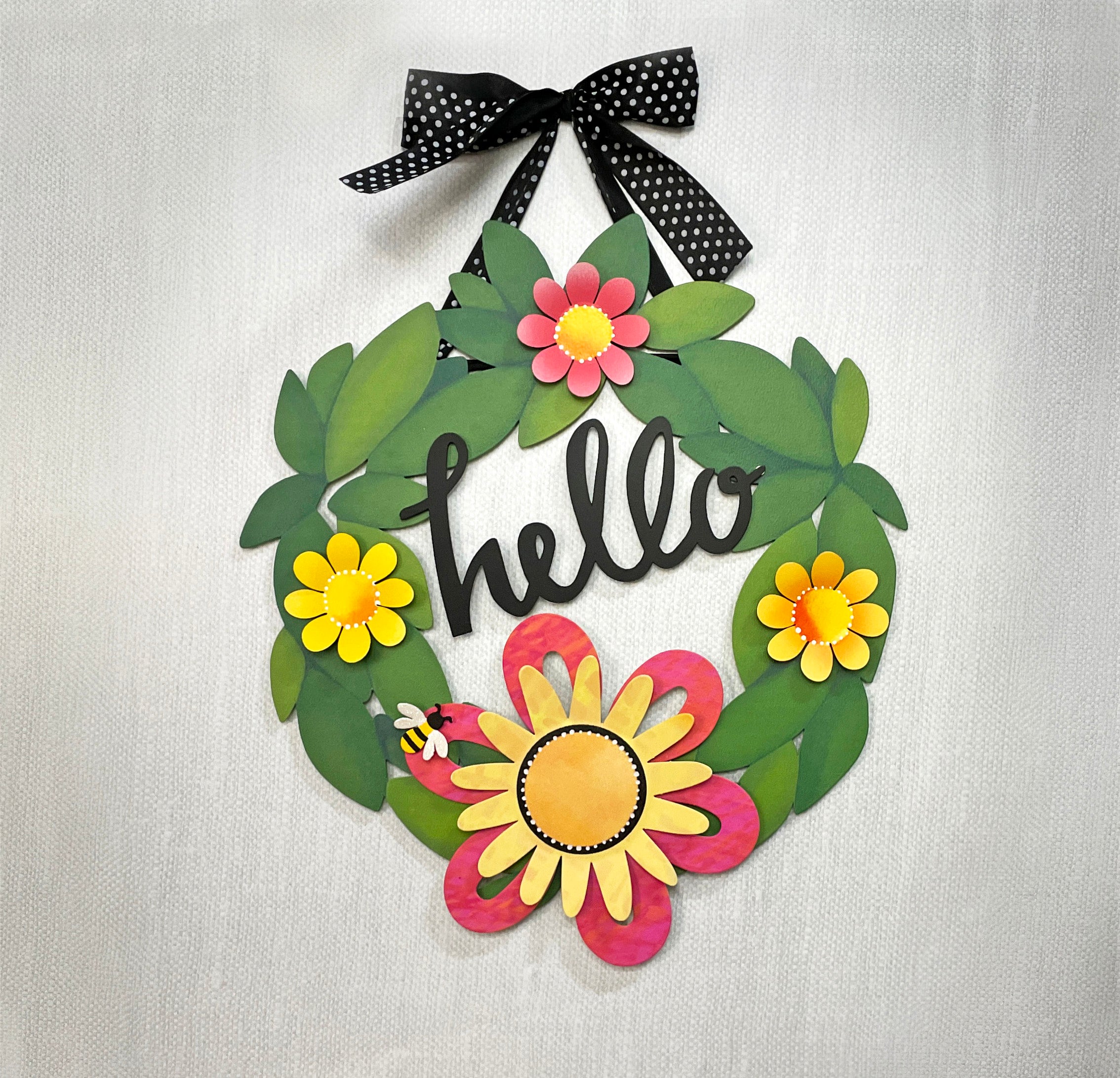 Blumen-Magnet-Art-Pop, dimensionales Gelb mit Schlaufe