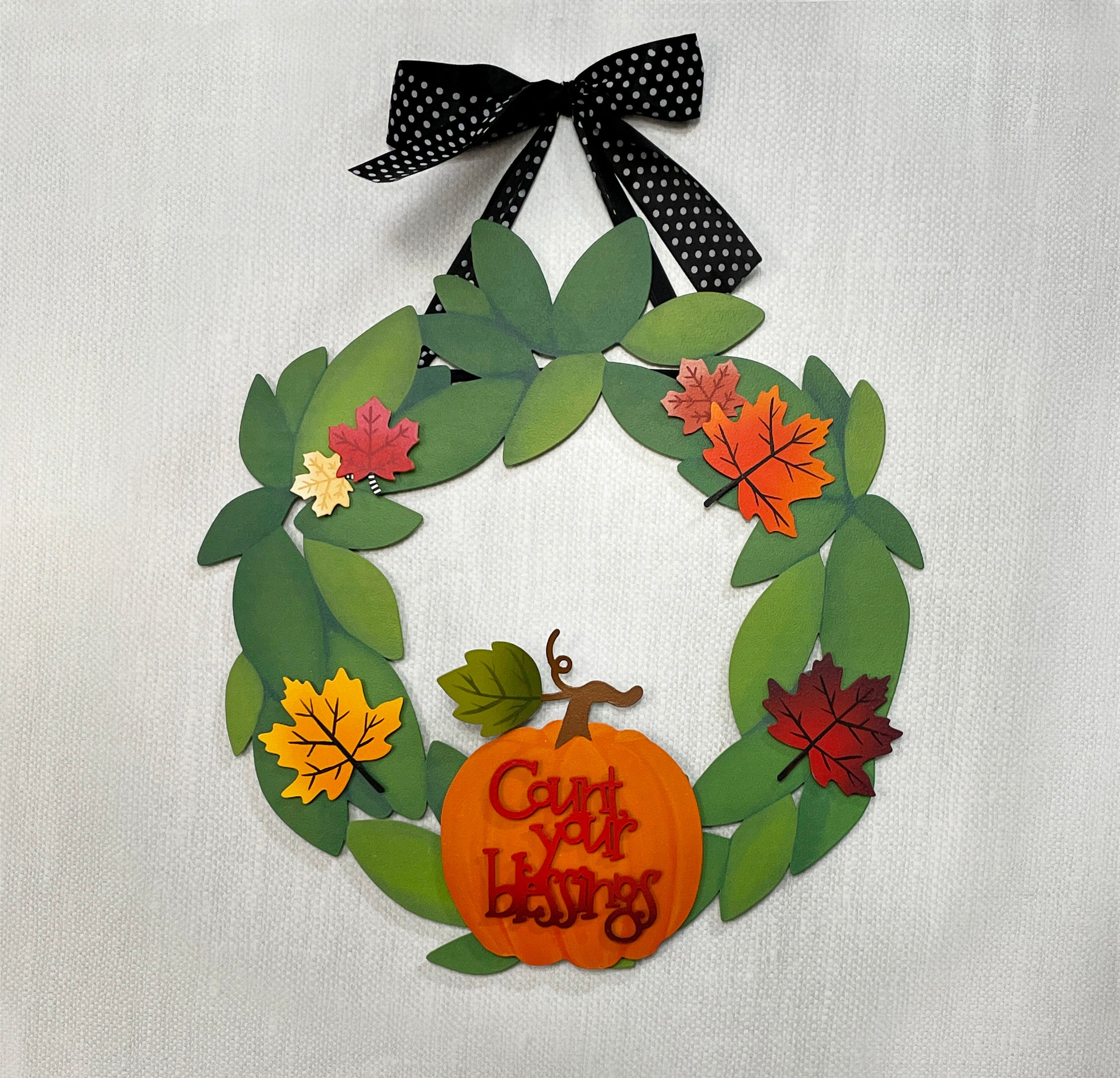 Pumpkin w/ Vine Magnetic Art Pop