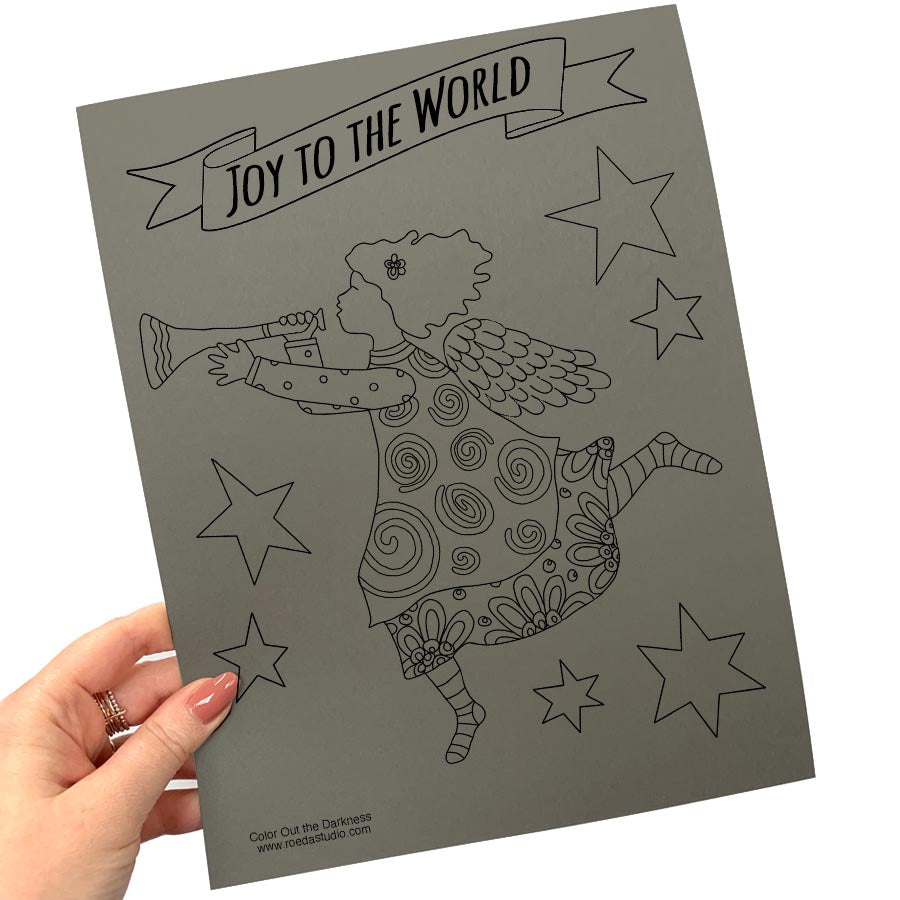 Color Out the Darkness - Individual Coloring Pages