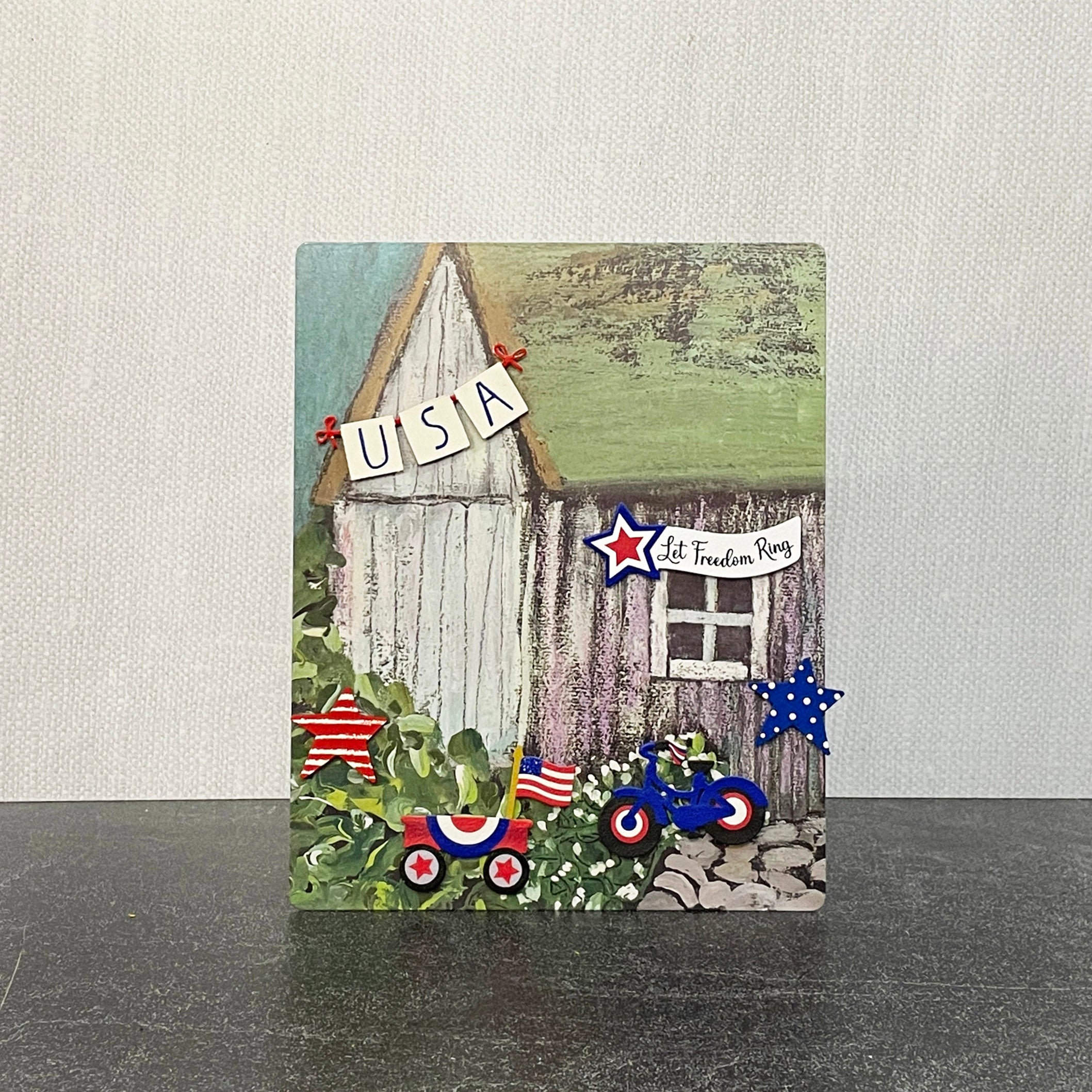 „USA“-Banner mit Sternmagneten S/3