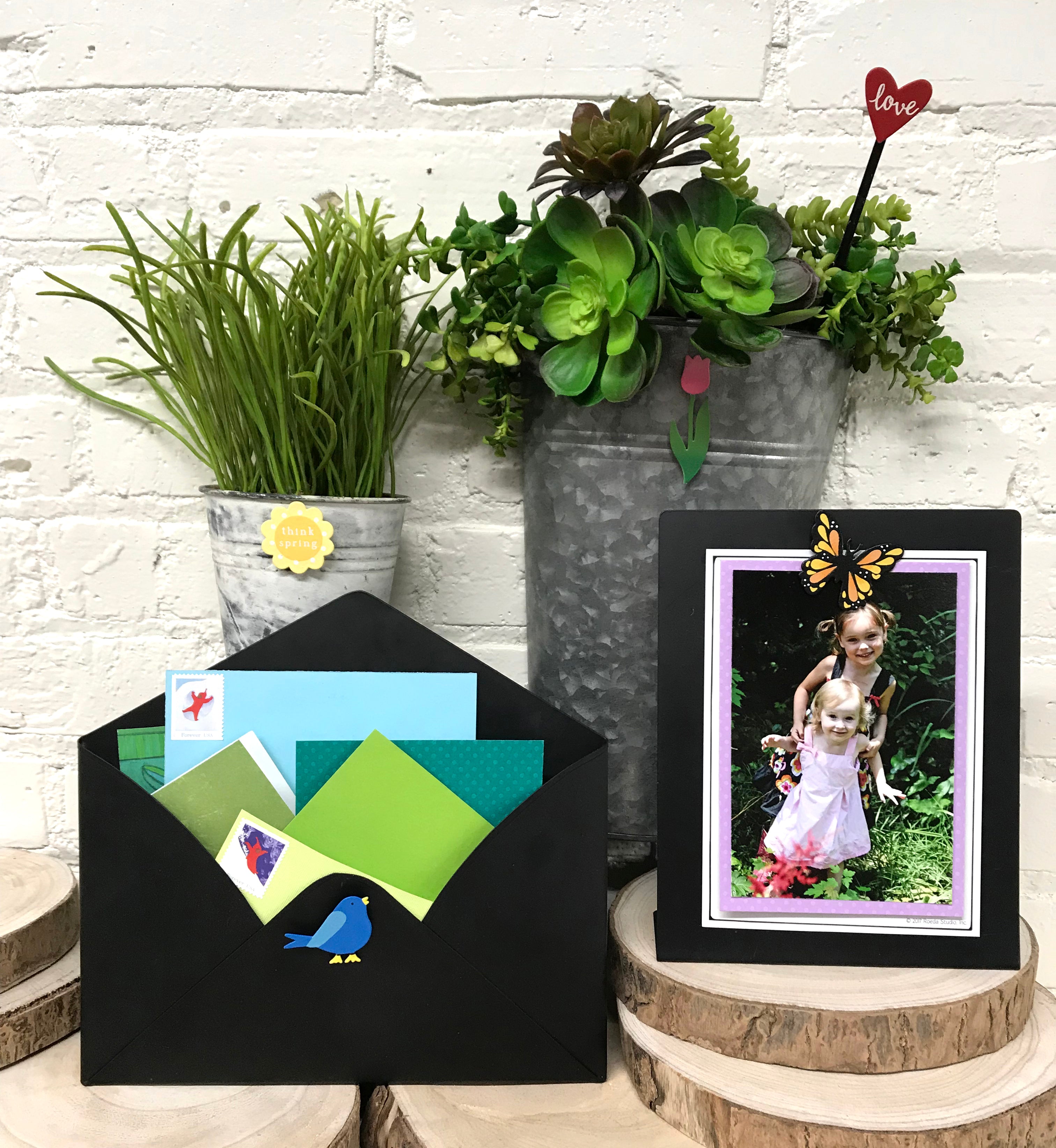 Umschlag-Wandbehang – Schwarz