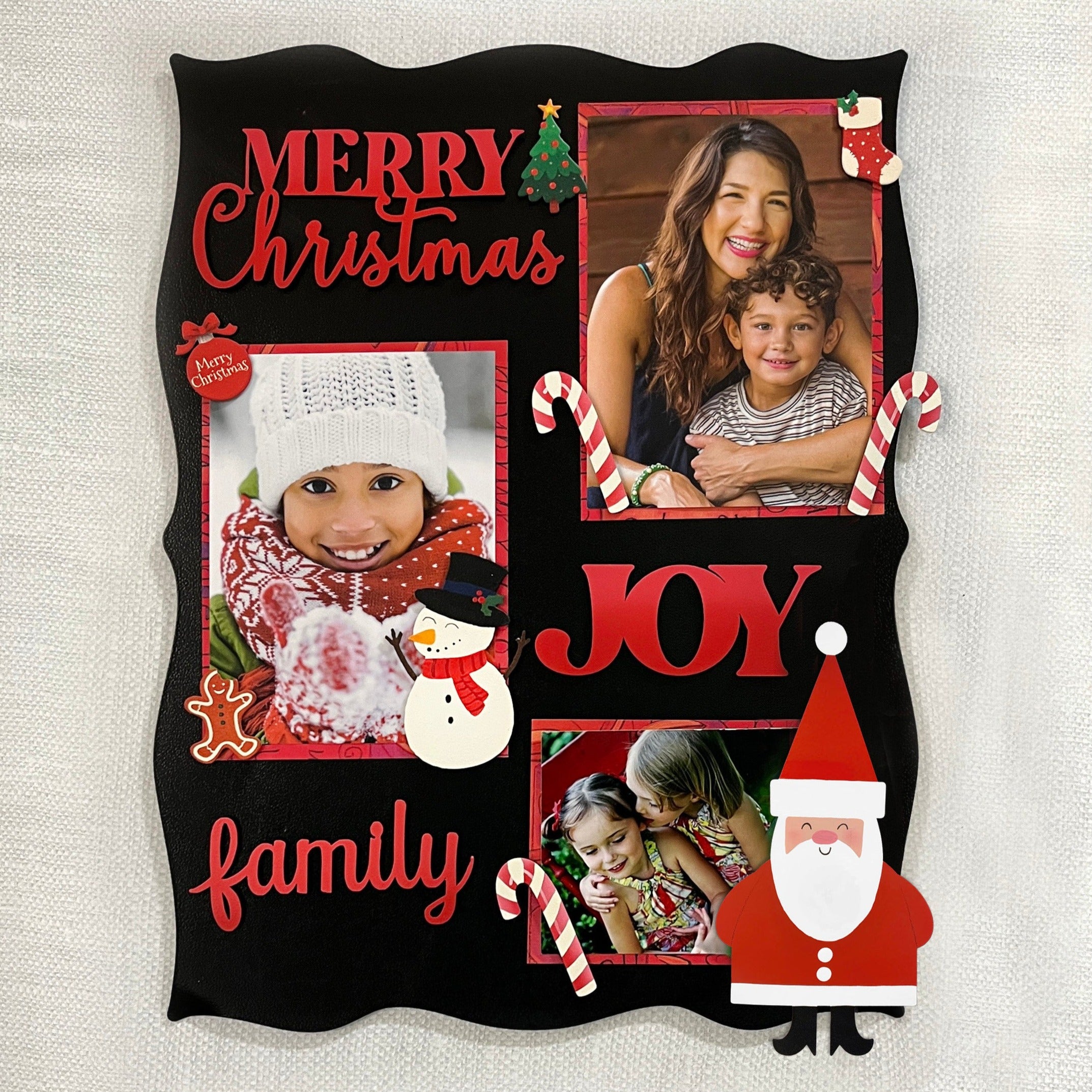 Merry Christmas Magnets S/4