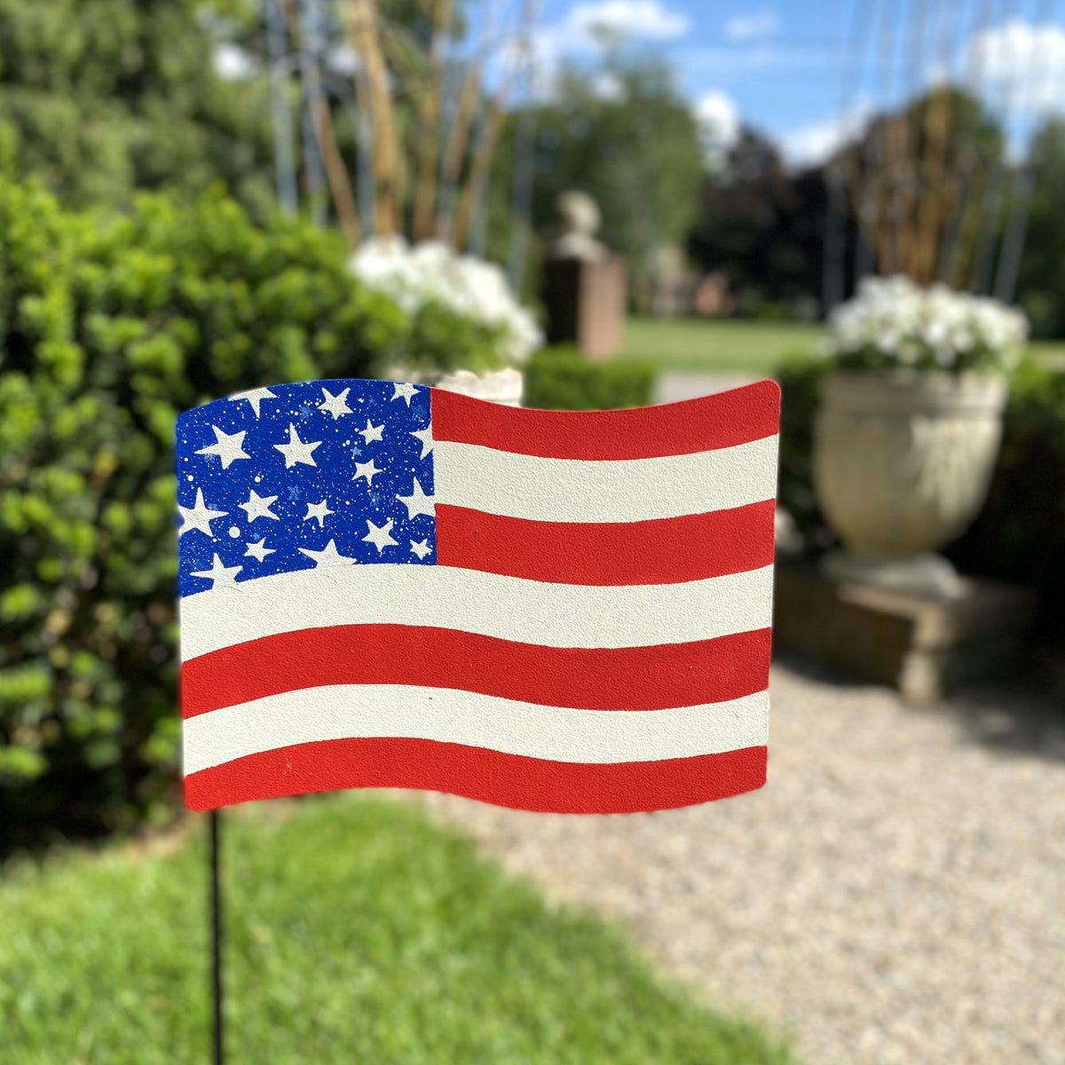 Magnetischer Art Pop mit USA-Flagge