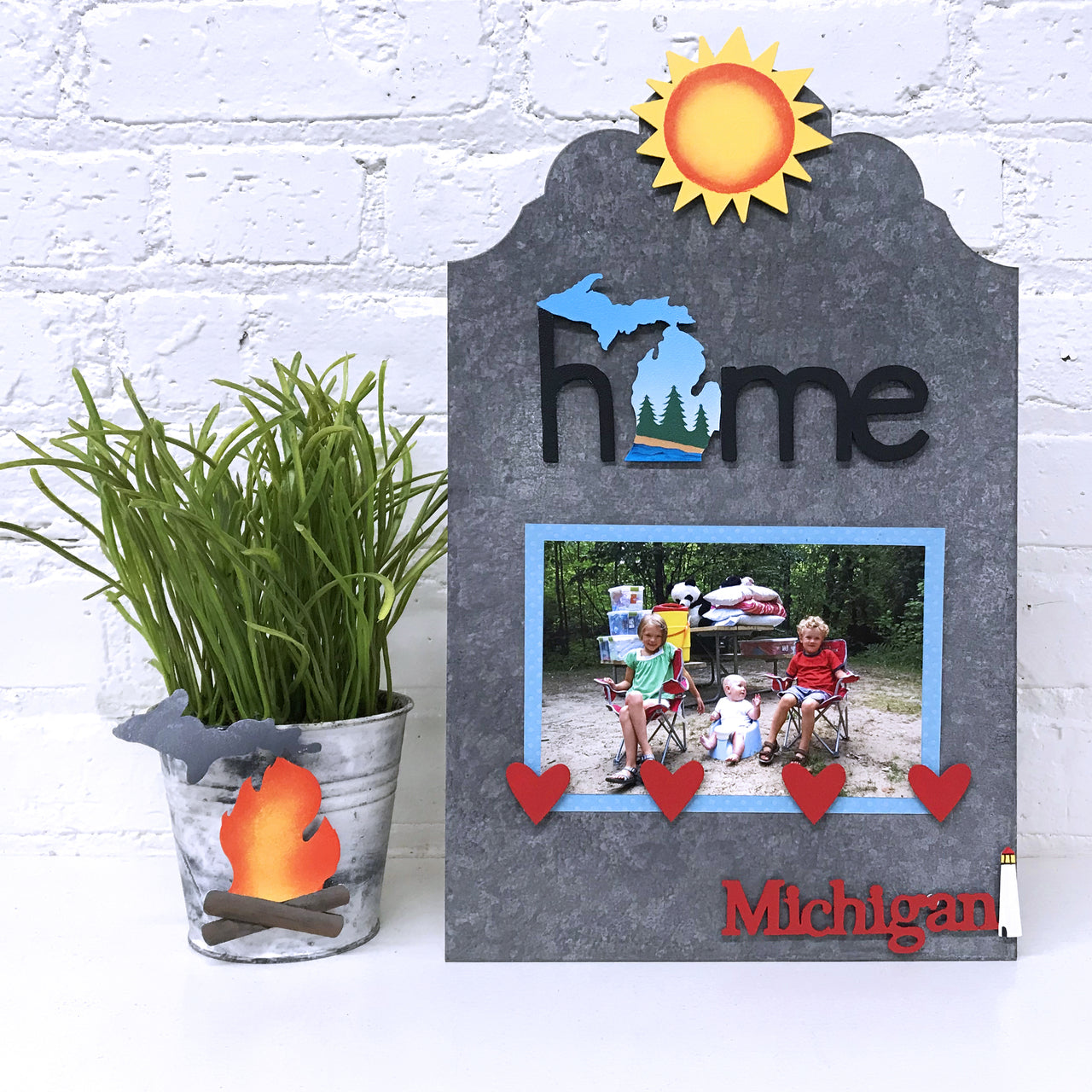 Michigan Campfire Magnet