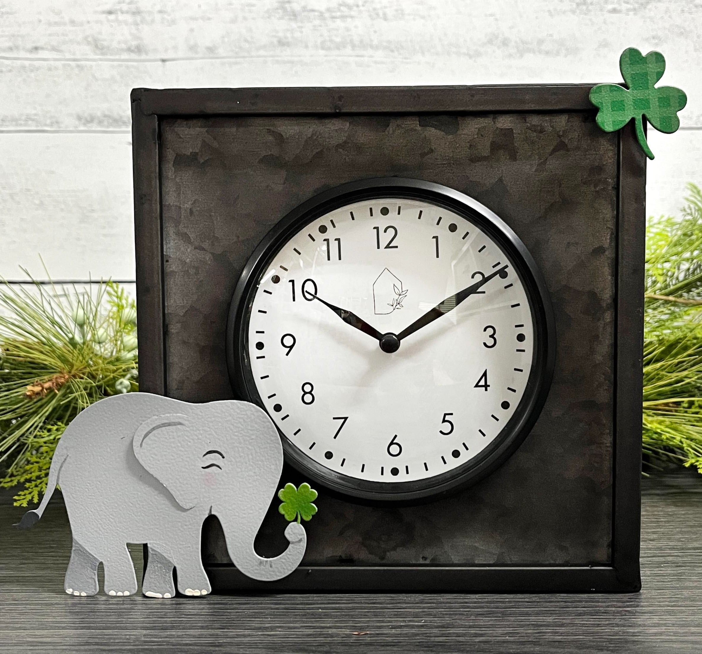 Kleeblatt-Magnet Gingham