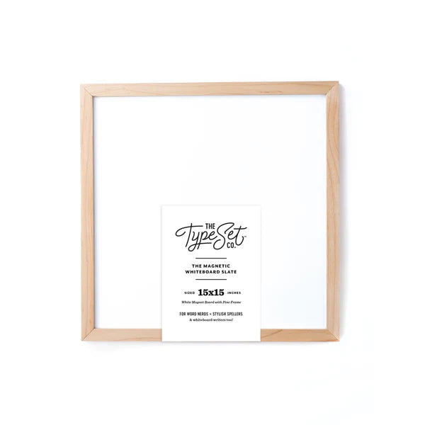 The Type Set Co.® 15x15 Magnetisches Buchstabenbrett aus Schiefer