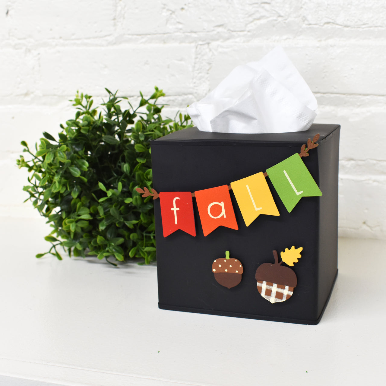 *imperfect* Tissue Box Cover, Black