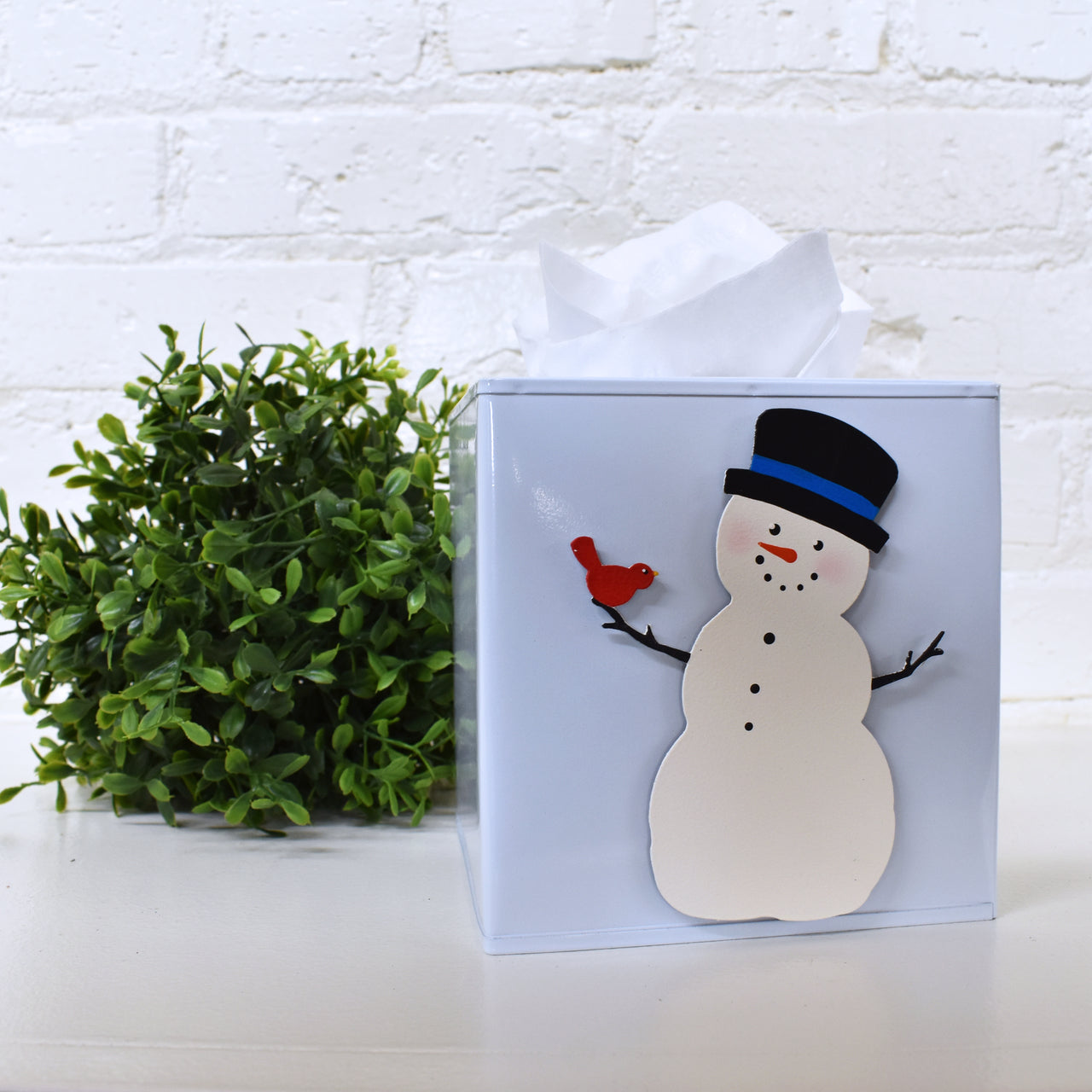 Taschentuchbox-Abdeckung, weiß