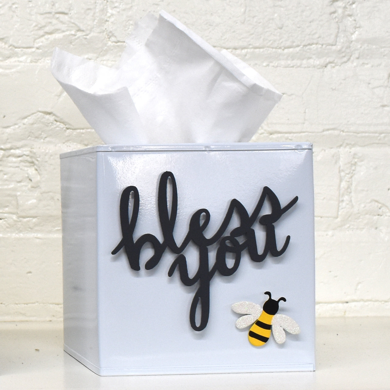 Taschentuchbox-Abdeckung, weiß