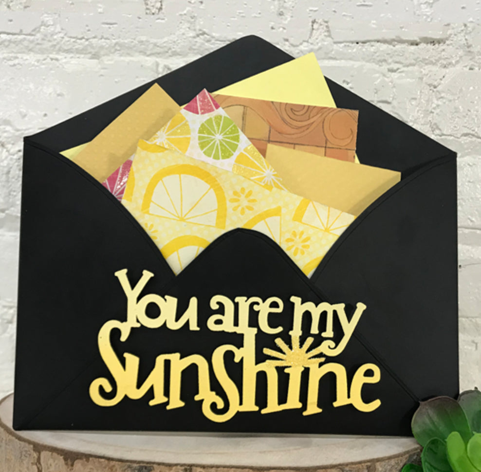 Umschlag-Wandbehang – Schwarz