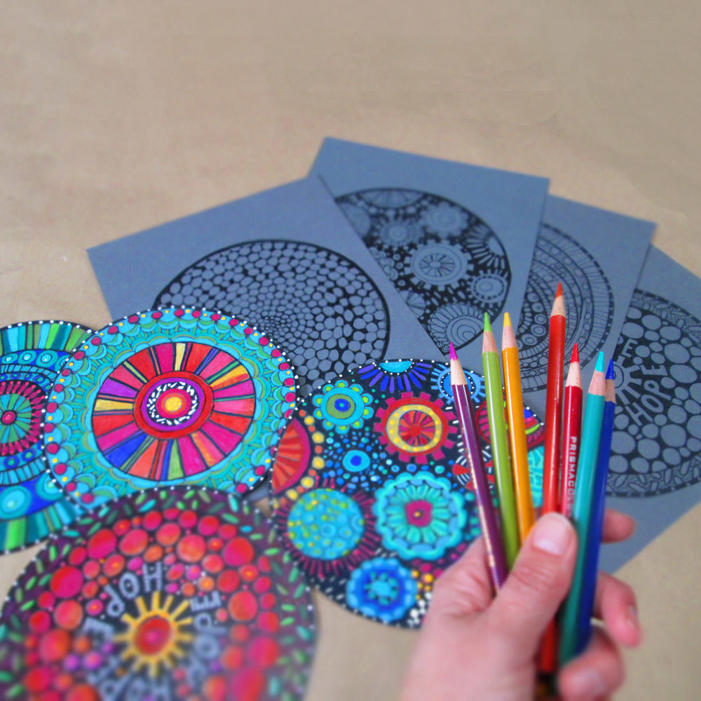 Color Out the Darkness Coloring Pencils, Set of 18