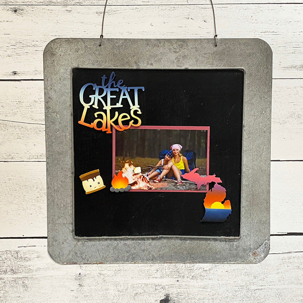 Beach Sunset Michigan Magnet