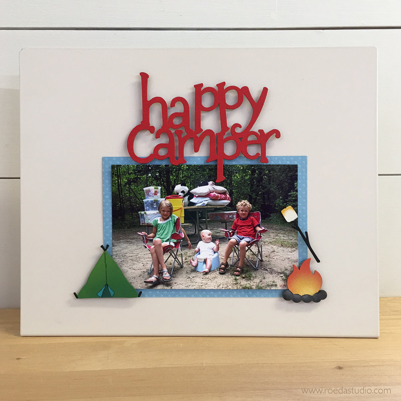 „Glücklicher Camper“-Magnet