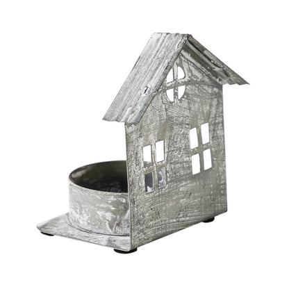 Metal Village House A Tealight Holder (3.25")