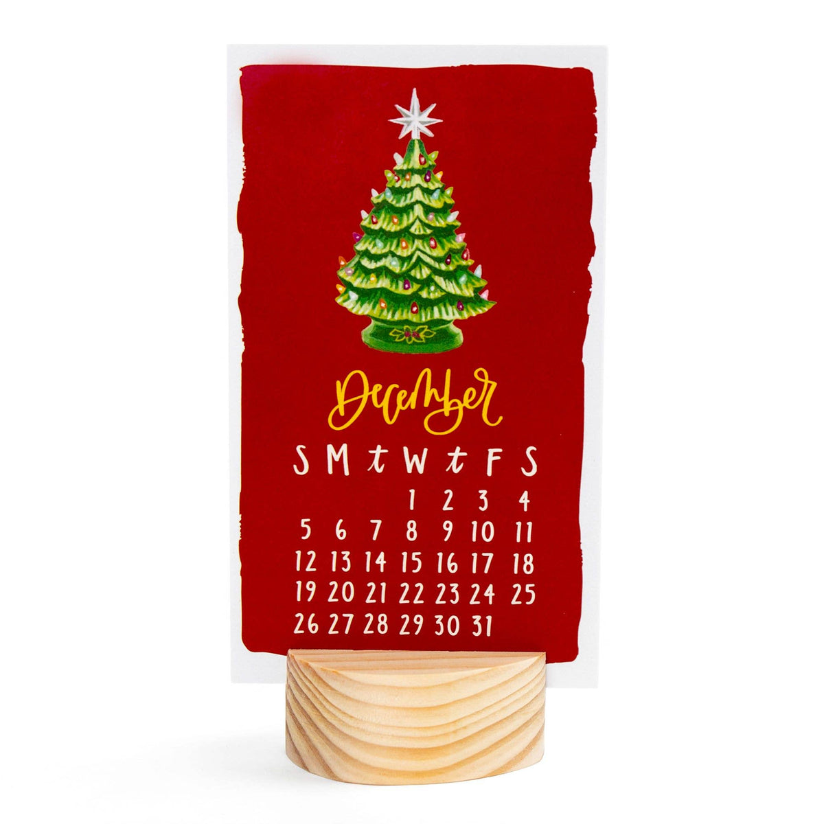 I Remember When 2027 Mini Desk Calendar + Wooden Block