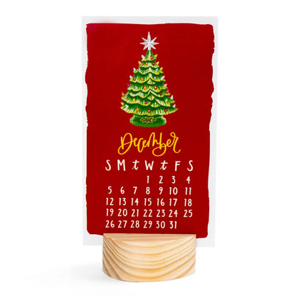 I Remember When 2027 Mini Desk Calendar + Wooden Block