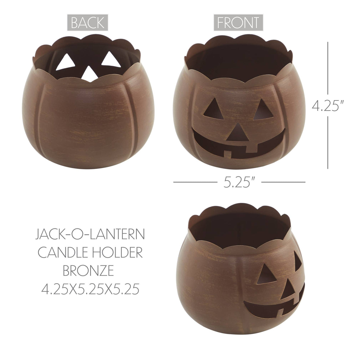 Bronze Metal Jack-O&