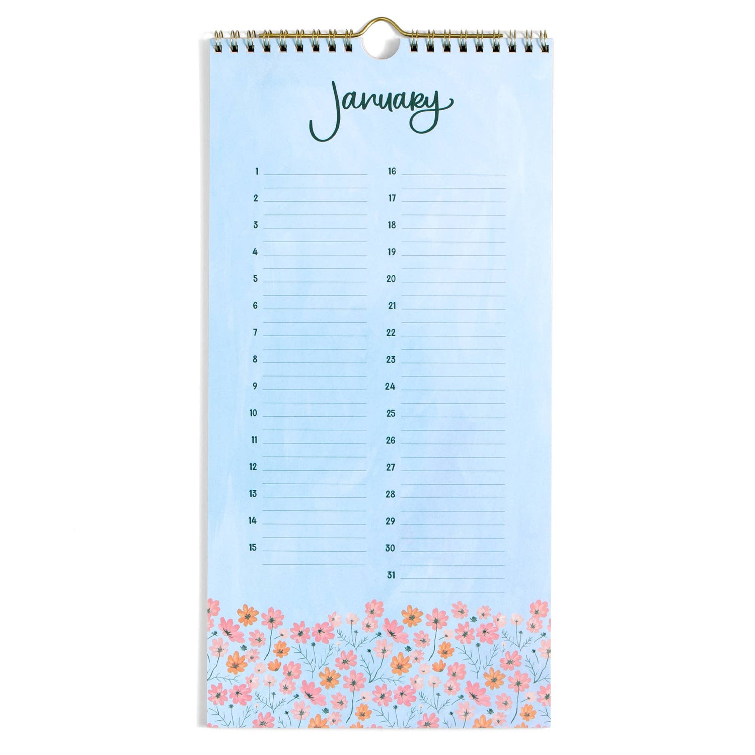 Celebrations by the Month Perpetual Spiral Wall Calendar
