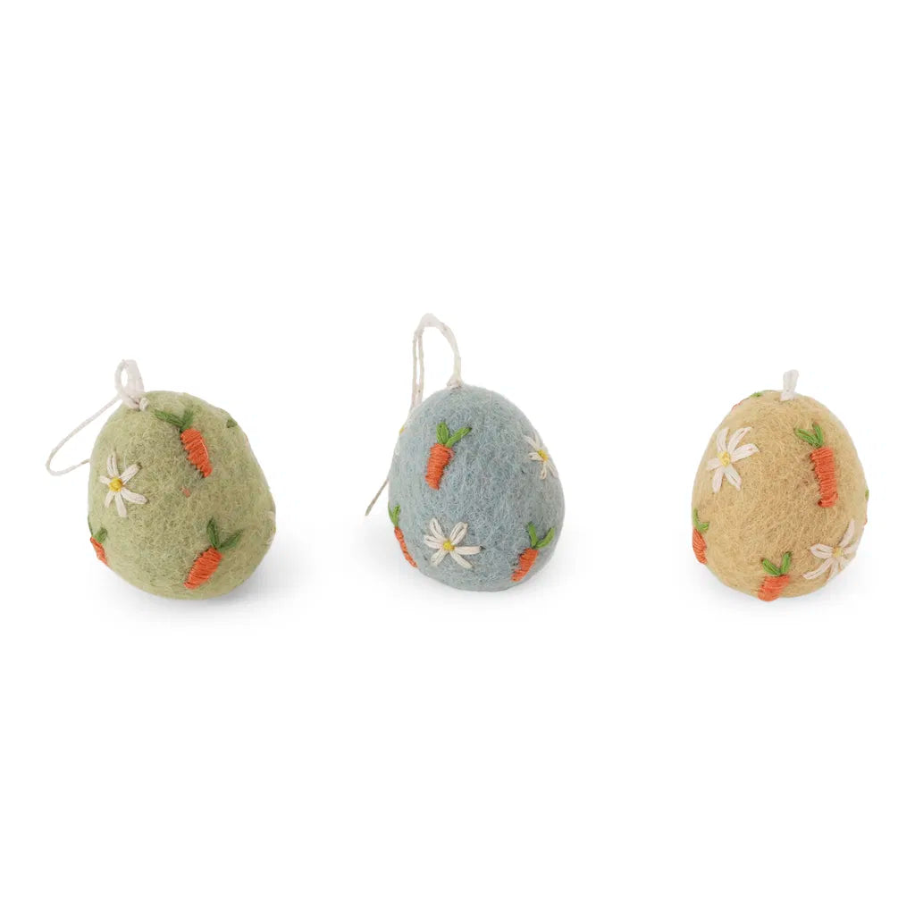 Felt Easter Eggs S/3