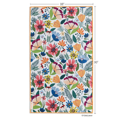 Fields Of Flowers Microfiber Towel