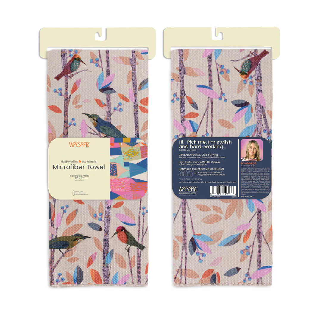 Songbirds Microfiber Towel