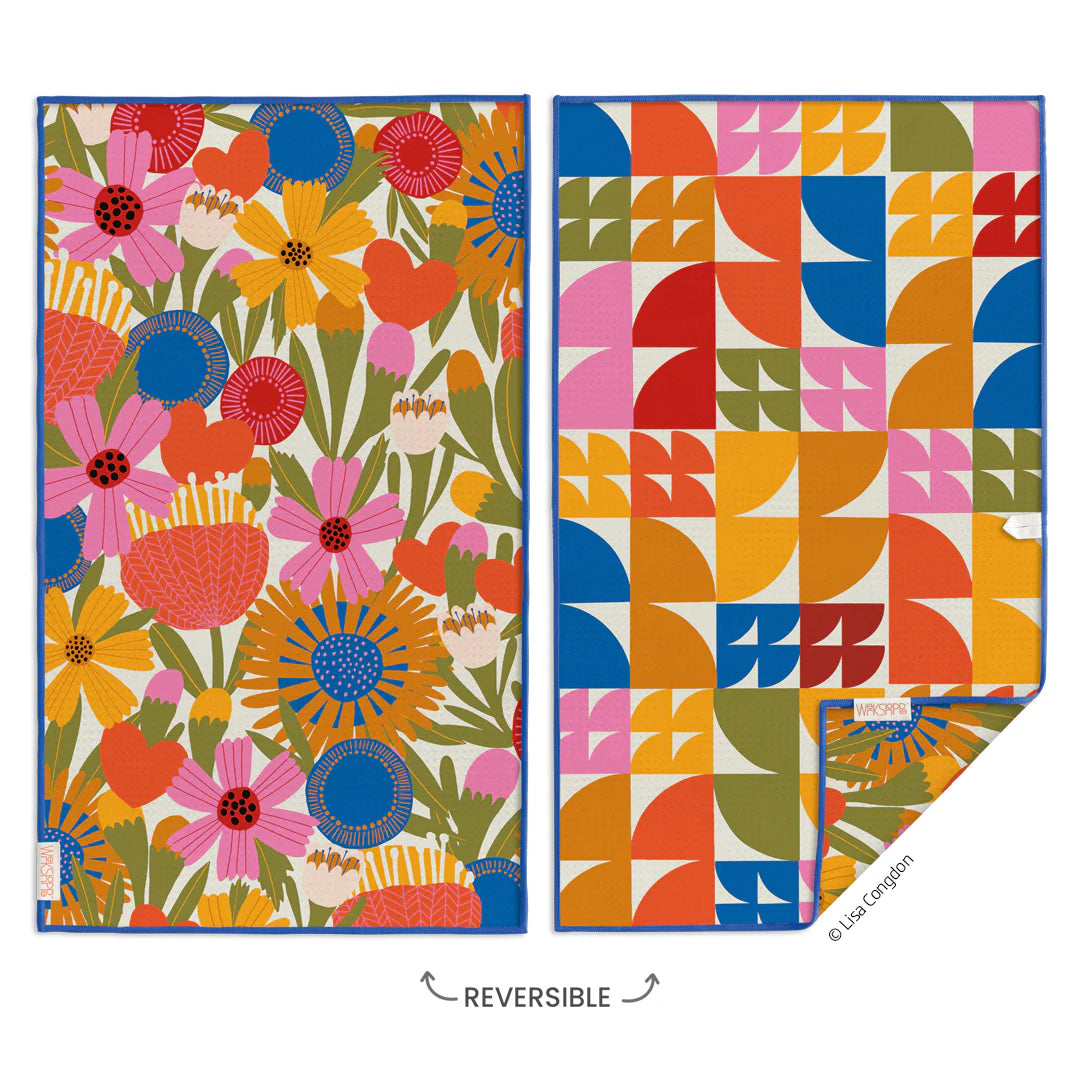 Jolies Fleurs Microfiber Towel