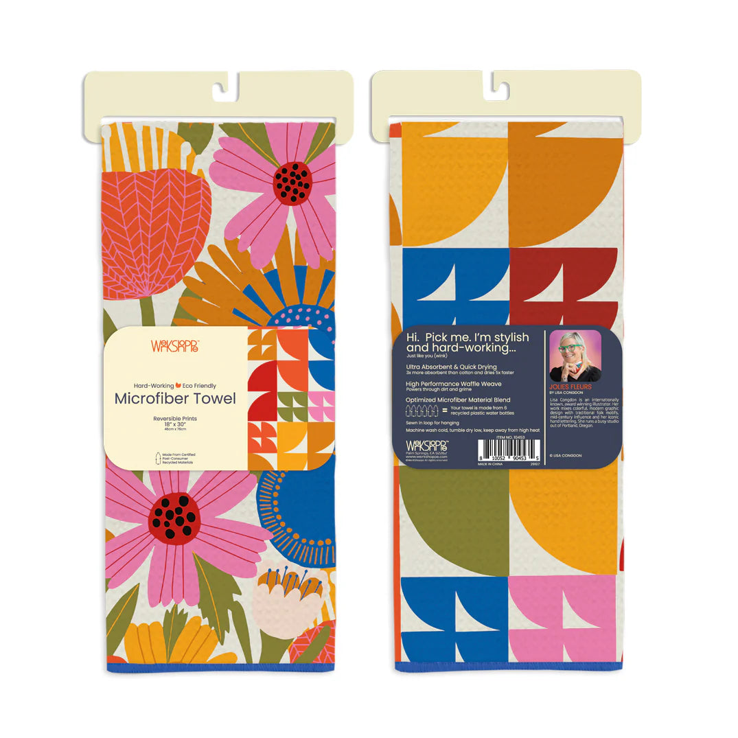 Jolies Fleurs Microfiber Towel