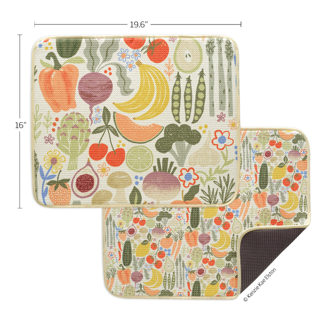 Farm Stand Dish Mat Set of 2