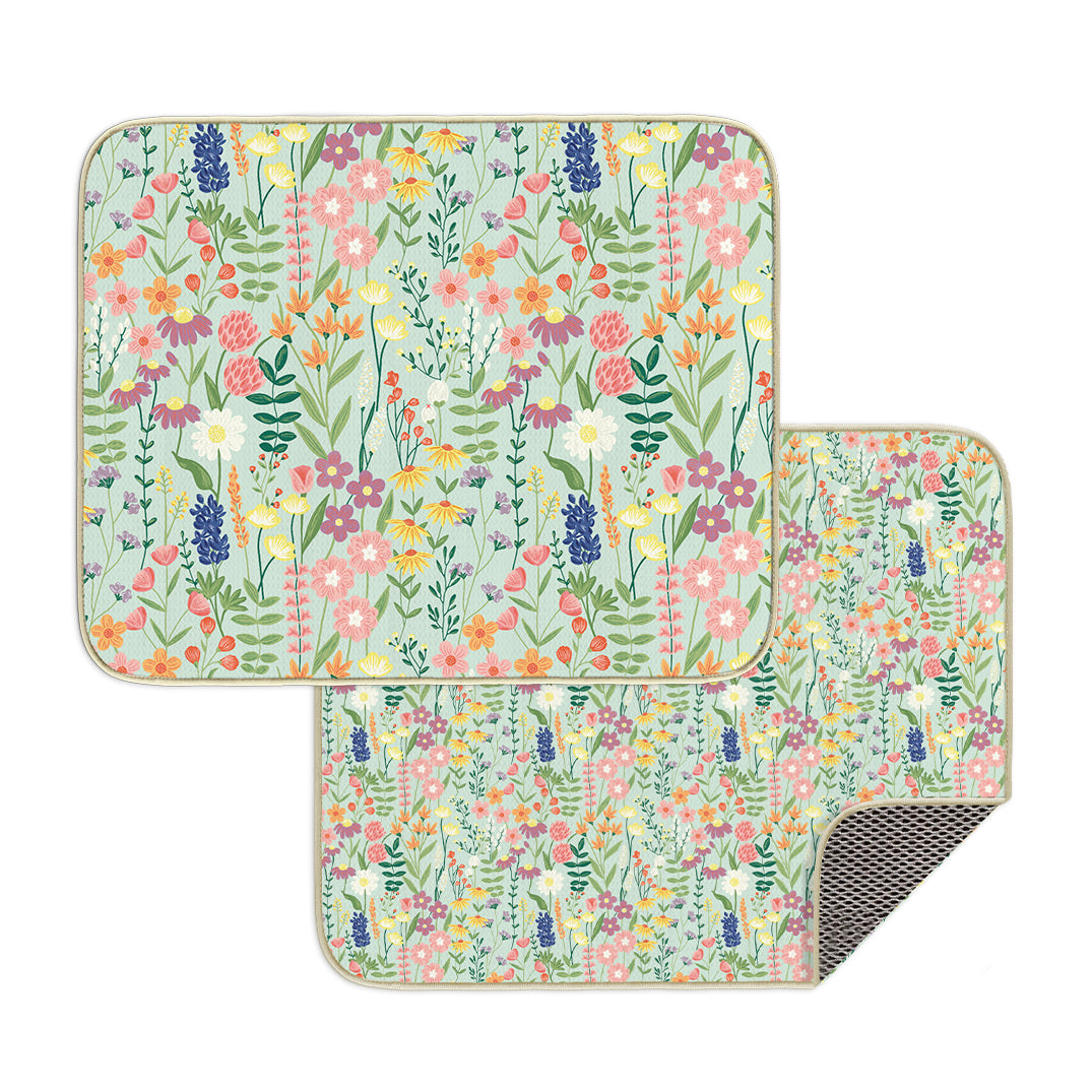 Wildflowers Dish Mat Set of 2