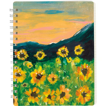 Sunflower Field Spiral Notebook