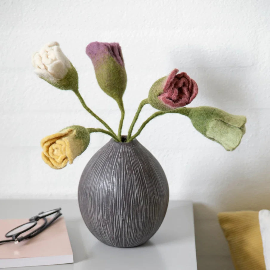 Felt Yellow Tulip