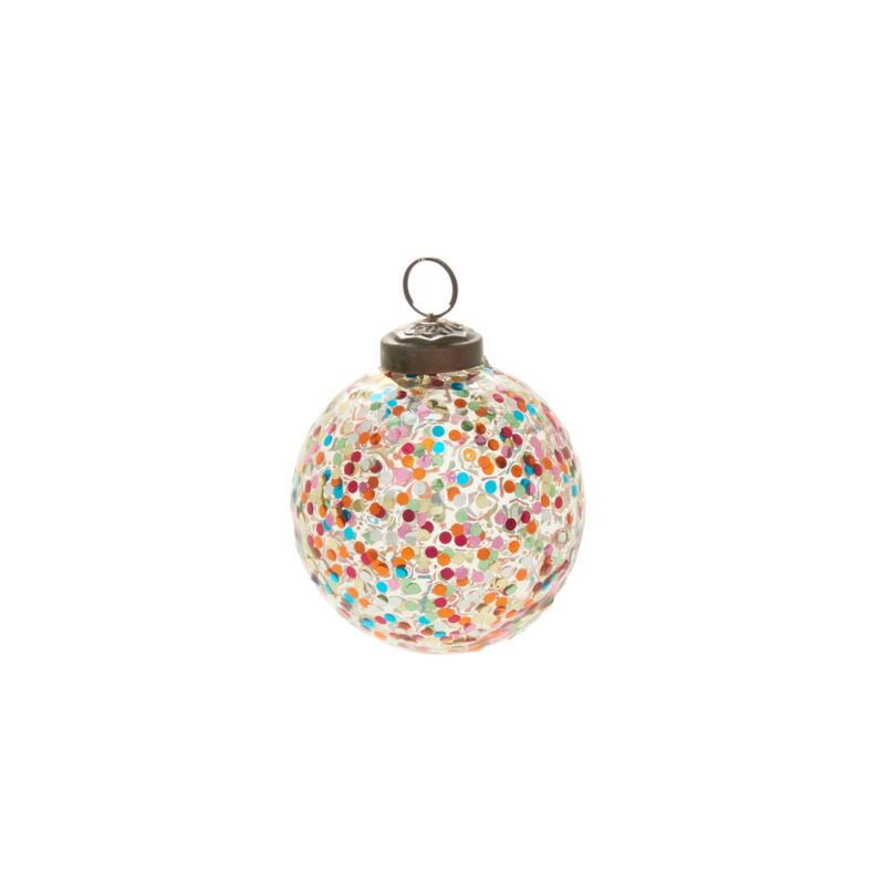 Rainbow Glitter Ornament