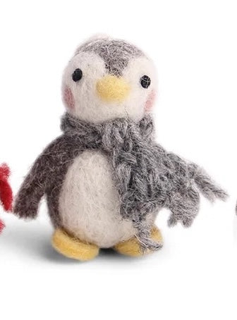 Felt Penguin Ornament (2 colors)