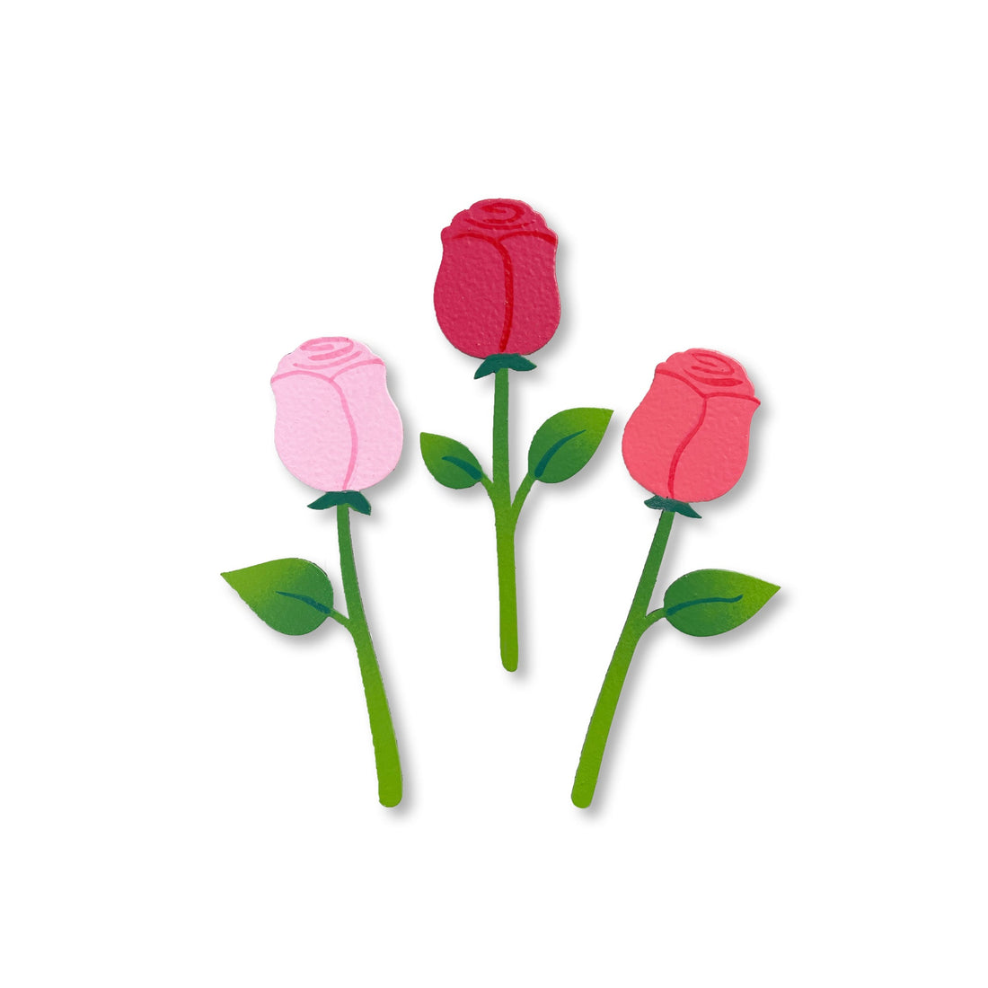 Rose Stem Magnets S/3 - Multi