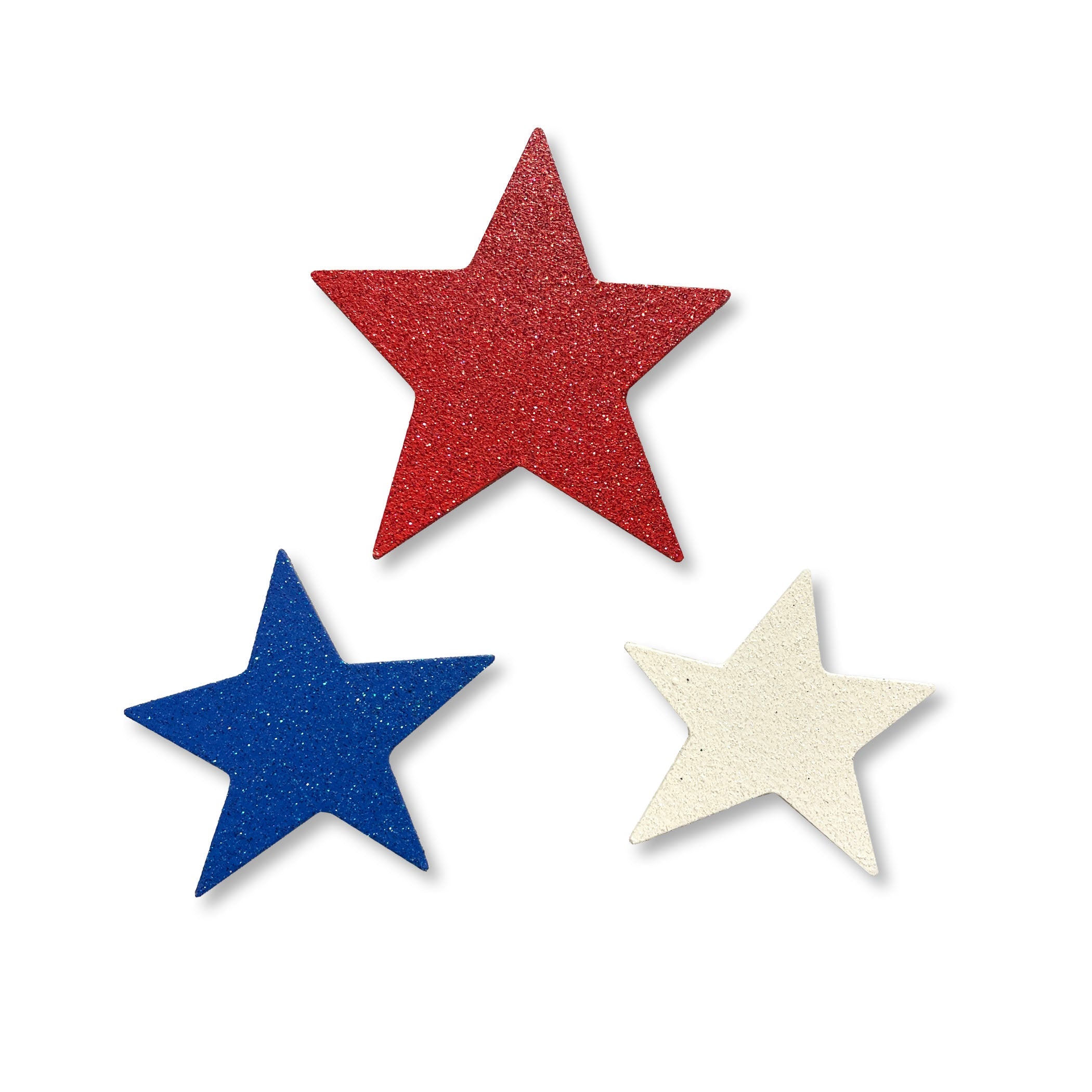 Patriotische Sterne S/3 – Glitzer