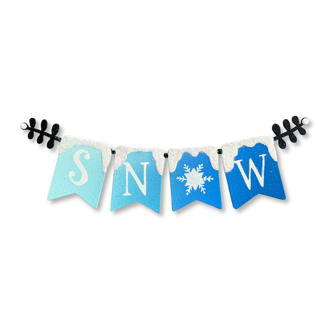Snow Banner Magnet - Blue (6"w)