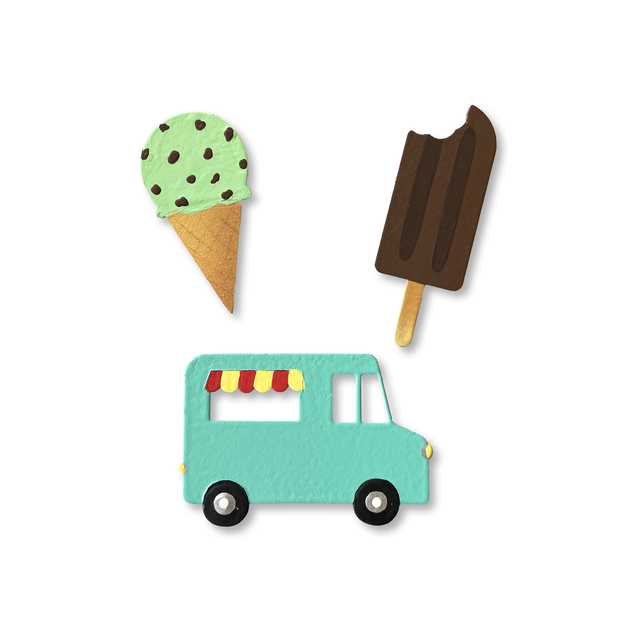 Eiswagen-Magnete S/3