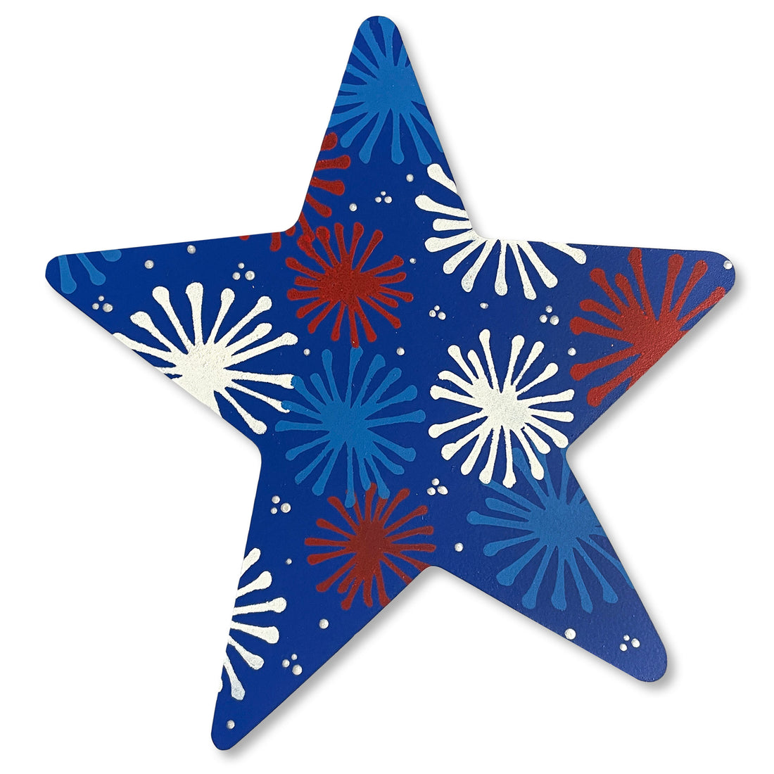 Patriotic Star Magnetic Art Pop - Blue Starburst