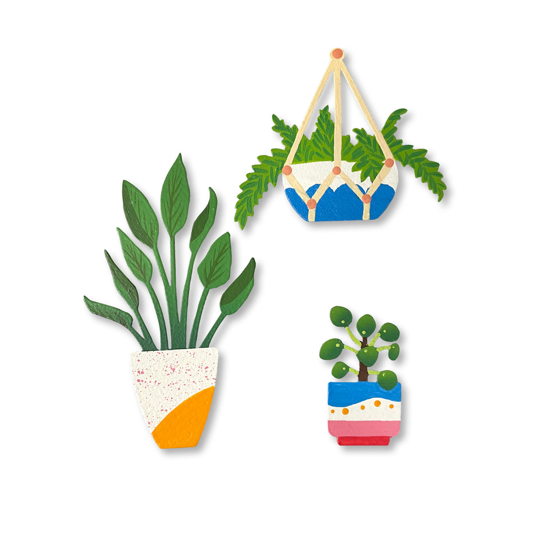 House Plant Magnets S/3