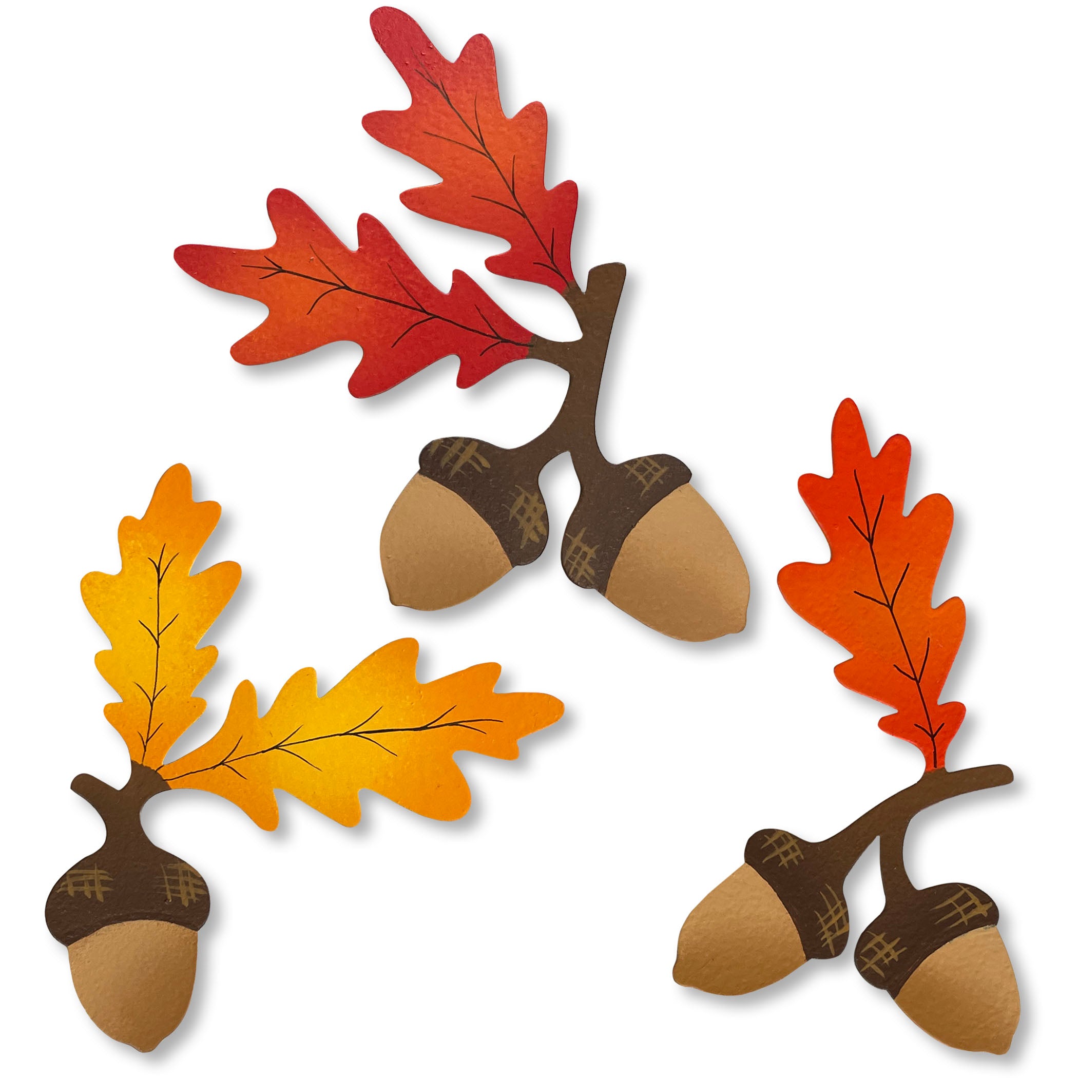 Oak Leaf w/ Acorn Mini Art Pop Magnets S/3