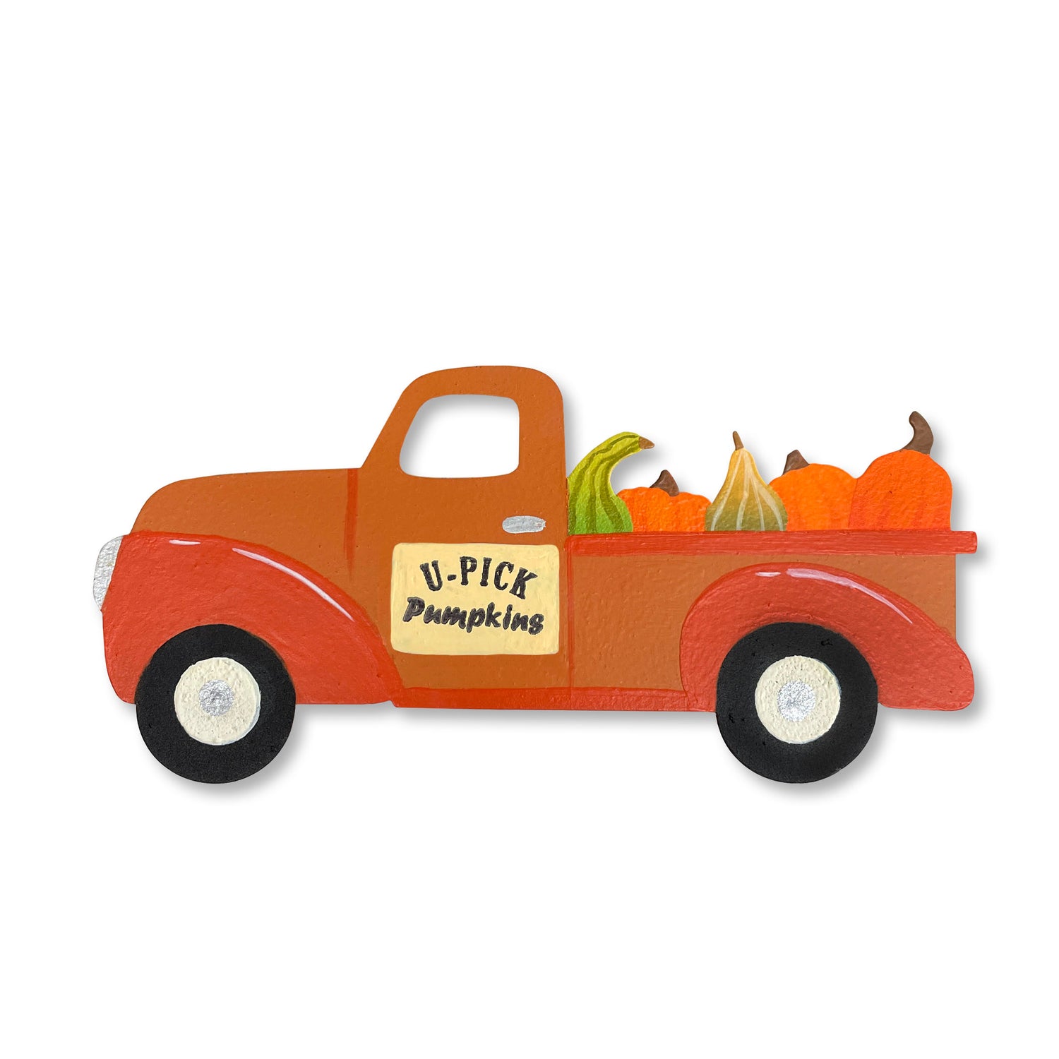 Fall Truck w/ Gourds Magnet