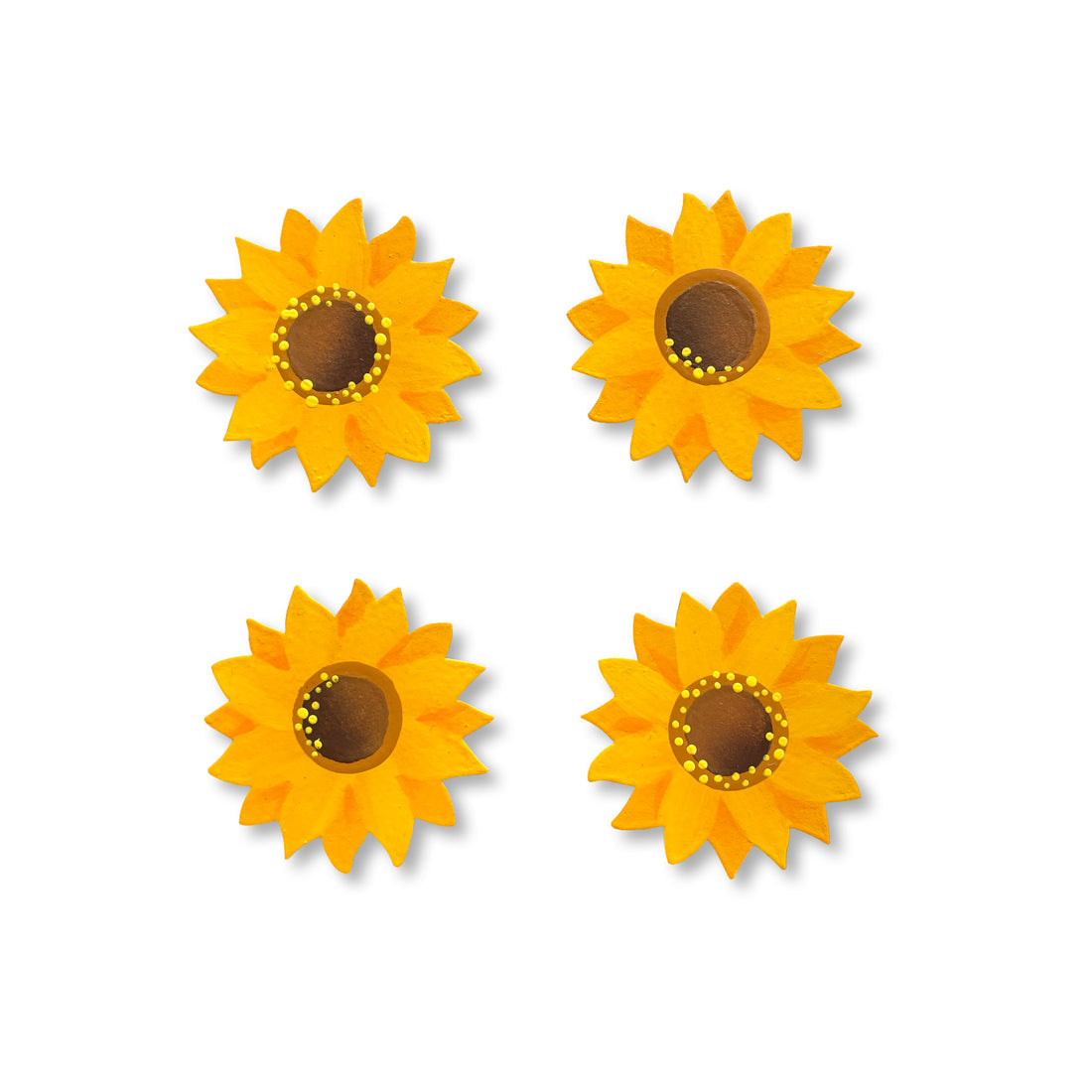 Sunflower Magnets S/4